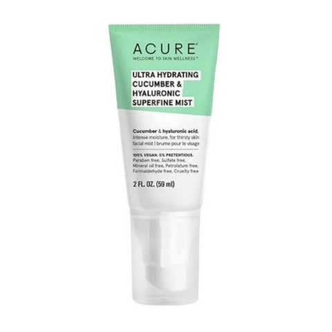 Acure, Ultra Hydrating Cucumber & Hyaluronic Superfine Mist, 2 Oz