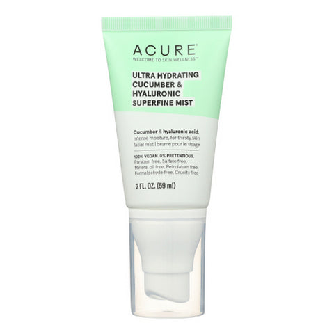 Acure, Ultra Hydrating Cucumber & Hyaluronic Superfine Mist, 2 Oz