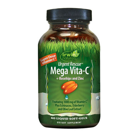 Irwin Naturals, Vitamin C Urgent Rescue, 60 Caps