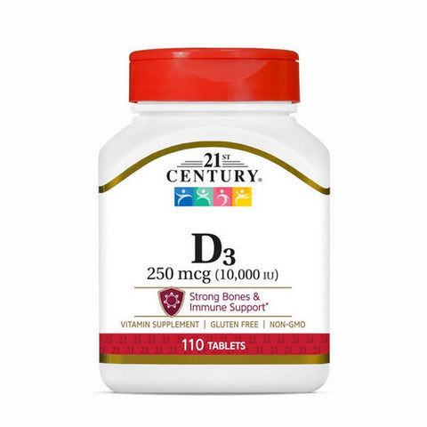 21st Century, Vitamin D3, 10,000 IU 110 Tabs