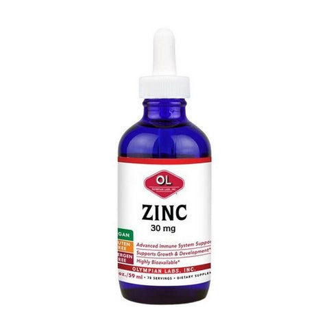 Olympian Labs, Liquid Zinc Concentrate With Ionic Trace Minerals, 30 Mg, 2 Oz