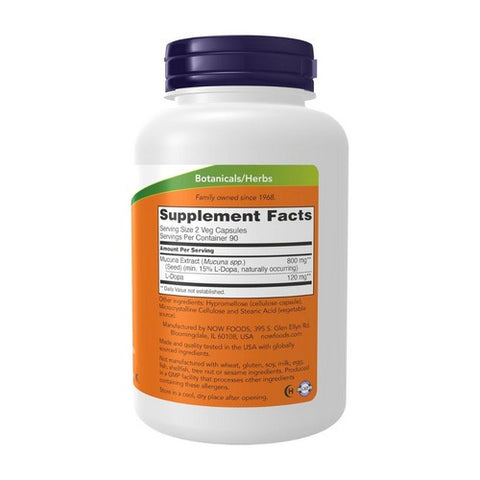 Now Foods, Dopa Mucuna, 180 Veg Caps