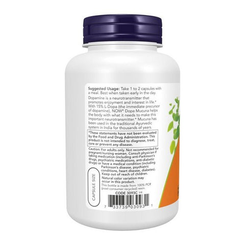 Now Foods, Dopa Mucuna, 180 Veg Caps