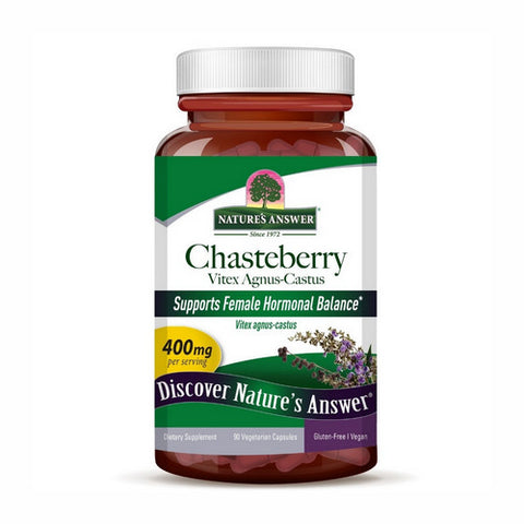 Nature's Answer, Chasteberry Vitex Angus-Castus, 400mg, 90 Veg Caps