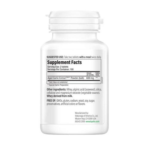 Kyolic, A.G.E Hi-Po Formula 100, YEAST FREE #103, 200 TAB