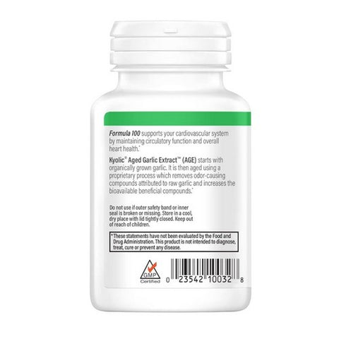 Kyolic, A.G.E Hi-Po Formula 100, YEAST FREE #103, 200 TAB