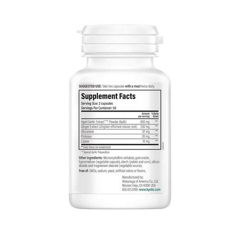 Kyolic, A.G.E. with Enzymes Formula 102, VEG, 100 CAP