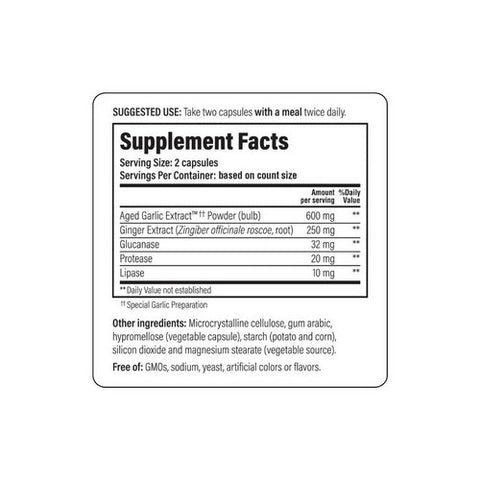 Kyolic, A.G.E. with Enzymes Formula 102, VEG, 200 CAP