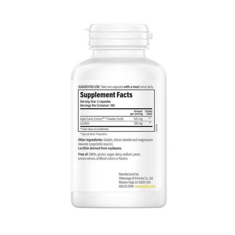 Kyolic, A.G.E. with Lecithin Formula 104, WITH LECITHN, 200 CAP