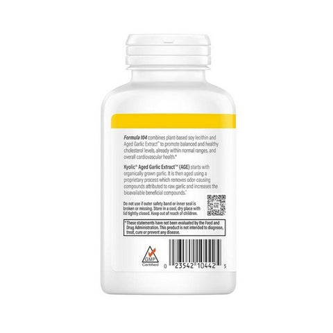 Kyolic, A.G.E. with Lecithin Formula 104, WITH LECITHN, 200 CAP