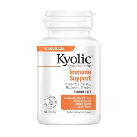 Kyolic, KYOLIC Aged Garlic Extract Immune formula 103, 100 Caps