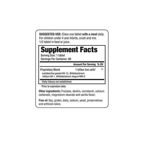 Kyolic, Kid's Kyo-Dophilus Lactobacillus Acidophilus, 60 Tabs