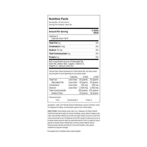 Willard Water, Willards Water, Clear 16 FL Oz