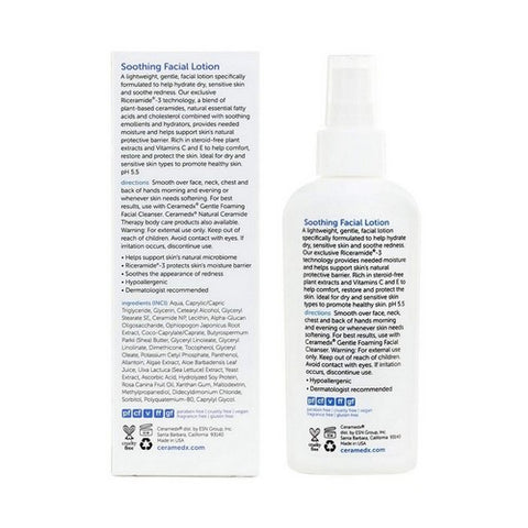 Ceramedx, Soothing Facial Lotion Fragrance Free, 4 Oz