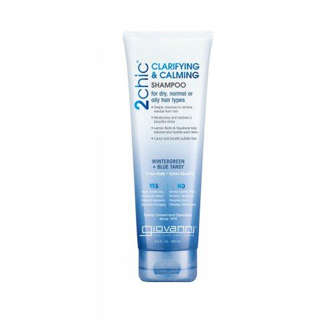 Giovanni Cosmetics, 2chic Clarifying & Calming Shampoo, 8.5 Oz