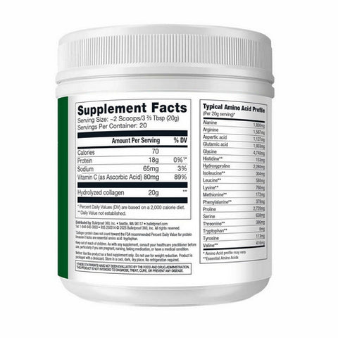 Bulletproof, Unflavored Collagen Protein, 14.3 Oz
