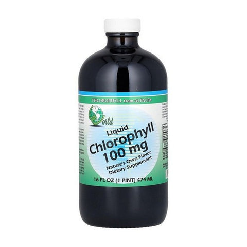 World Organics, Chlorophyll, 100 mg, Liquid 16 Oz