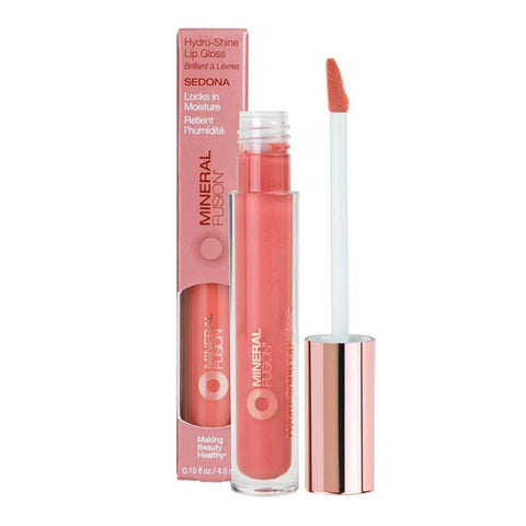 Mineral Fusion, Hydro-Shine Lip Gloss Sedona, .15 Oz