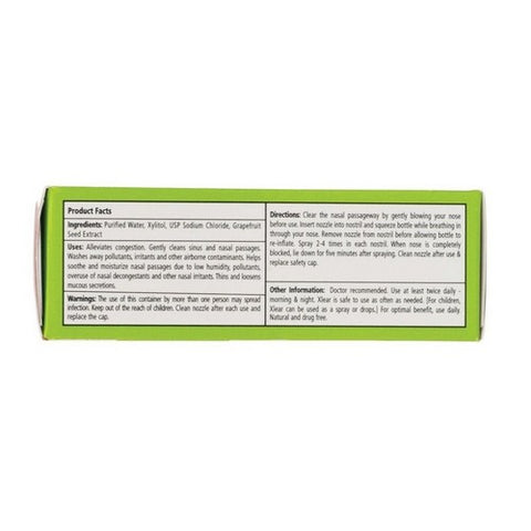 Xlear Inc, Nasal Spray Natural Saline With Xylitol, Spr Spray, 0.75 Oz