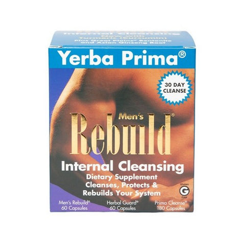 Yerba Prima, Men's Rebuild Cleansing Program, 3 PC