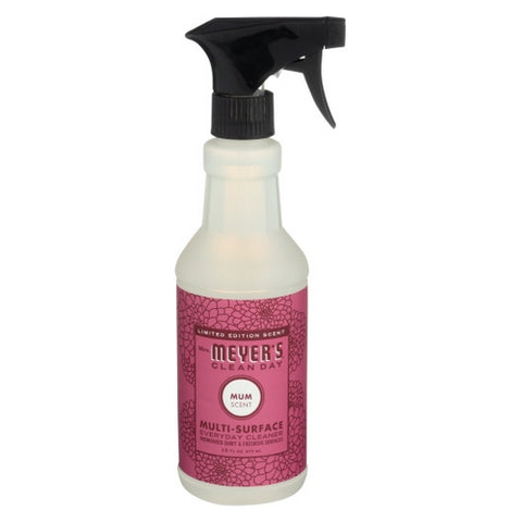 Mrs. Meyer's, Multi-Surface Everyday Cleaner Mum Scent, 16 Oz (Case of 6)