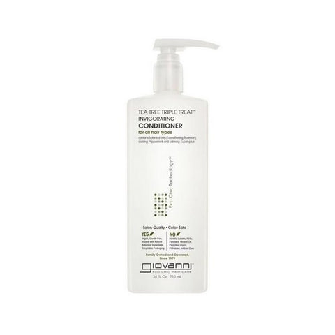 Giovanni Cosmetics, Tea Tree Triple Treat Invigorating Conditioner, 24 Fl Oz