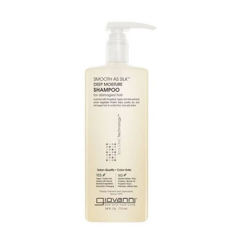 Giovanni Cosmetics, Smooth As Silk Deep Moisture Shampoo, 24 Fl Oz