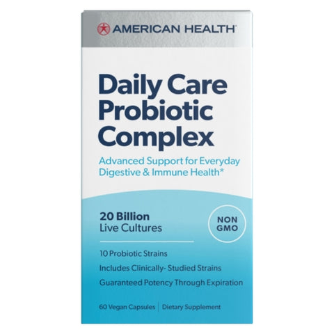 American Health, Daily Care Probiotic Complex, 60 Caps