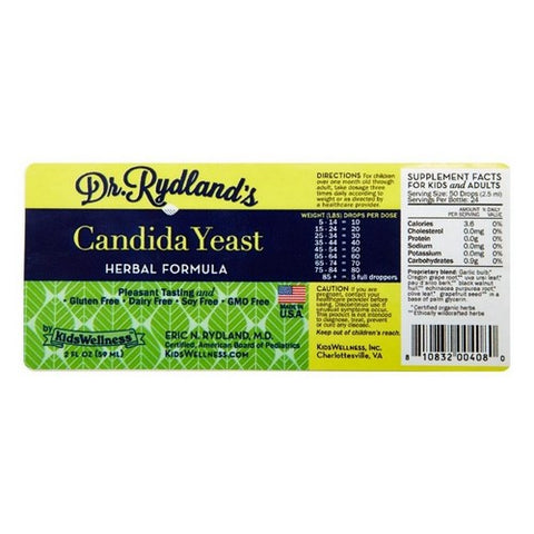 Dr. Rydland's, Candida Yeast Formulas, 2 Oz Ea