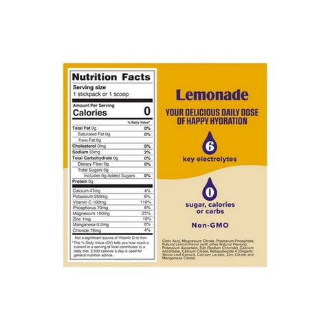 Ultima Replenisher, Electrolyte Hydration Powder Lemonade, 105 Grams