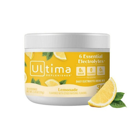 Ultima Replenisher, Electrolyte Hydration Powder Lemonade, 105 Grams