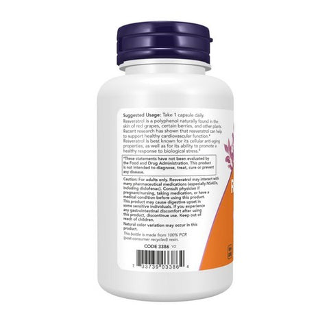 Now Foods, Resveratrol, 350 mg, 60 Veg Caps