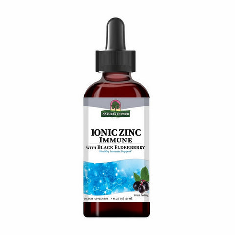 Nature's Answer, Ionic Zinc Immune w/ Elderberry, 4 Oz