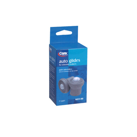 Carex, Auto Glides for Wheeled Walkers, 1 Pair