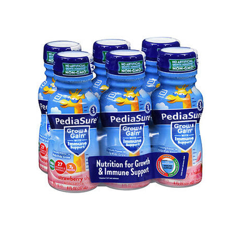Abbott Nutrition, Pediasure Grow & Gain Strawberry Shake, 6 Count