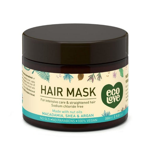 Eco Love, Hair Mask for Intensive Care & Straightened, 11.8 Oz