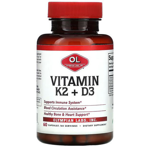Olympian Labs, Vitamin K3 & D3, 60 Count