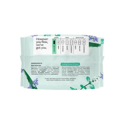 The Honey Pot, Organic Everyday Herbal-Infused Pantiliners, 30 Count