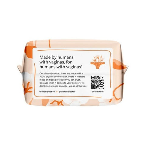 The Honey Pot, Organic Everyday Herbal-Infused Pantiliners, 30 Count
