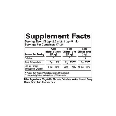 Child Life Essentials, Liquid Iron Natural Berry Flavor, 4 Oz