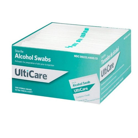 Ulticare, Sterile Alcohol Swabs, 200 Count