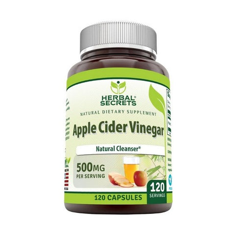 Amazing Nutrition, Herbal Secrets Apple Cider Vinegar, 500 mg, 120 VegCaps