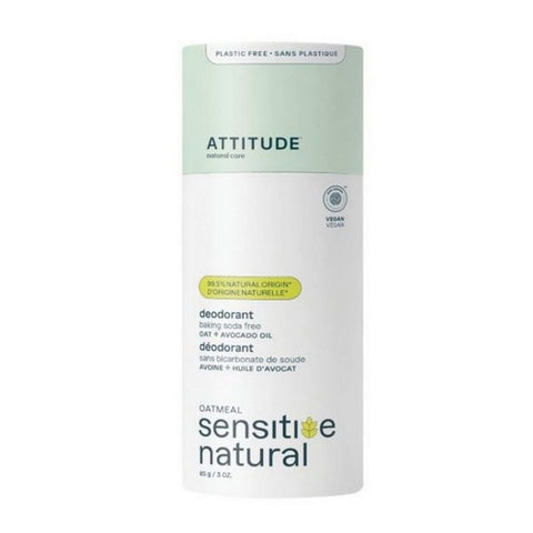 Attitude, Baking Soda-Free Deodorant Avocado Oil, 3 Oz