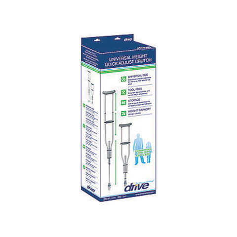 Drive Medical, Knock Down Universal Aluminum Crutches, 1 Count