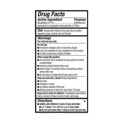 Pataday, Eye Allergy Itch Relief Drops Extra Strength, 2.5 ML