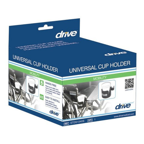 Drive Medical, Universal Cup Holder 3'' Black, 1 Count