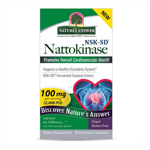 Nature's Answer, Nattokinase, 100 mg, 2000FU 60 Caps