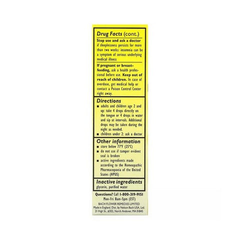 Bach, Rescue Sleep Dropper, 20 Ml
