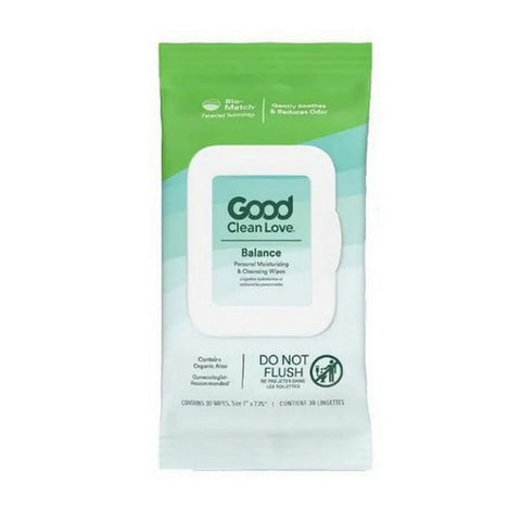 Good Clean Love, Rebalance Cleansing Wipes Bulk Pack, 30 Count
