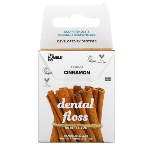 The Humble Co, Dental Floss Cinnamon, 55 Yds
